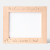 Welkom Triplets, Aangepast, Triplet Gift, 10x8", Gegraveerde Lijstjes (Voorkant)