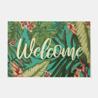 Welkom Tropisch Hawaii Oerwoud Mat, Summer Vibes Deurmat