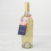 Welkom | Tropisch palm Leaf | Vakantierbout Flessenhanger (Schuin)