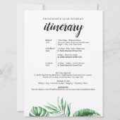 Welkom Tropische Business Trip-brief & reisroute Kaart (Achterkant)