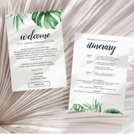 Welkom Tropische Business Trip-brief & reisroute Kaart