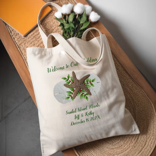 Welkom Tropische Island Beach Kerstbruiloft Tote Bag
