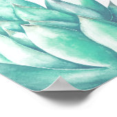 Welkom Tropische Mint Floral Summer Weduwen Poster (Hoek)