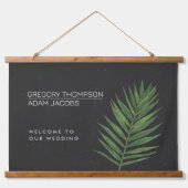 Welkom Tropische Night Modern Minimalist Weddensch Hangend Wandkleed (Voorkant)