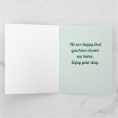 Welkom, Tropische Palm Guest bij ons thuiswinkelce Kaart (Binnen)