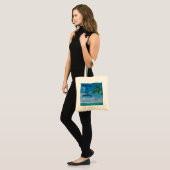 Welkom tropische strandbestemming bruiloft tote bag (Voorkant (model))