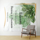 Welkom Trouw Tropisch Palm Tapijt Wandkleed (In Situ (horizontaal))