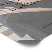 Welkom trouwbare affiche met foto poster (Hoek)
