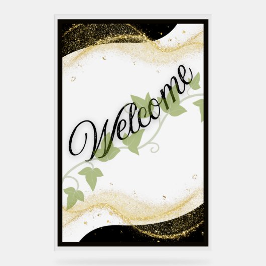 Welkom trouwbord acryl bord (Voorkant)