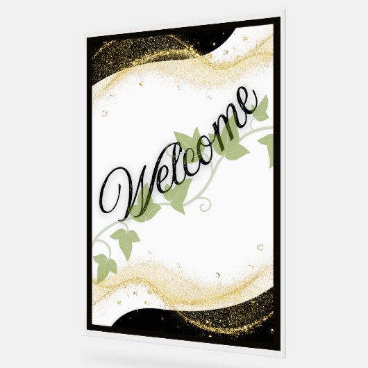 Welkom trouwbord acryl bord (Hoek)