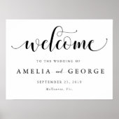 Welkom trouwbord poster (Voorkant)