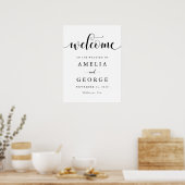 Welkom trouwbord poster (Keuken)