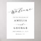 Welkom trouwbord poster (Voorkant)