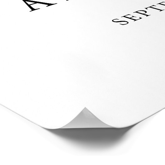 Welkom trouwbord poster (Hoek)