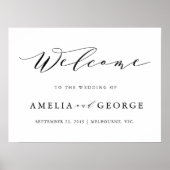 Welkom trouwbord poster (Voorkant)