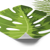 Welkom trouwbord | tropische bladeren poster (Hoek)