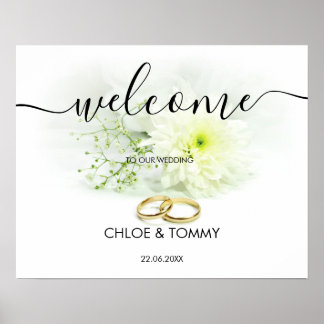 Welkom trouwborden Banner Poster