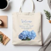 Welkom Trouwtassen Lichtblauwe Hortensia's Tote Bag