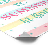 Welkom Tutti Frutti-bord Poster (Hoek)