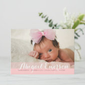 Welkom twee foto's Modern Birth Announounding Aankondiging (Staand voorkant)