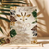 Welkom Twee Het Oerwoud 2e Verjaardag Kaart