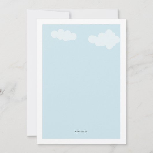 Welkom tweeling ontmoeten en begroeten uitnodiging (Achterkant)