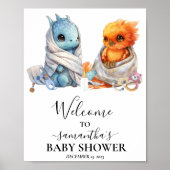 Welkom Tweeling Phoenix Draak Fantasie Poster (Voorkant)