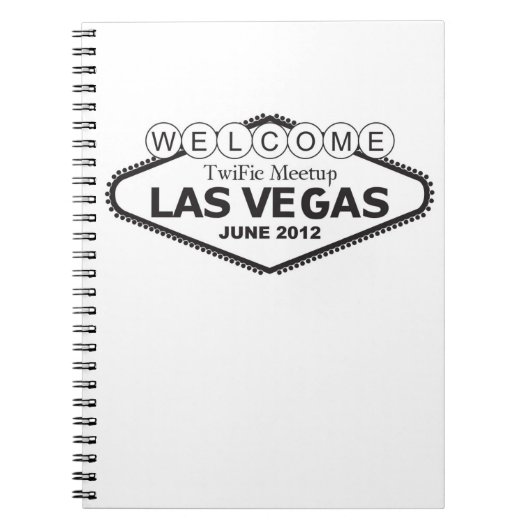 WELKOM TwiFic Meeting up LAS VEGAS-laptop Notitieboek (Voorkant)