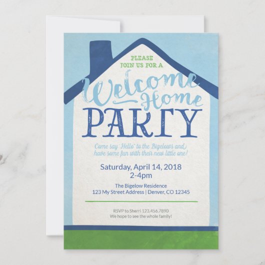 Welkom uitnodiging thuis (Voorkant)