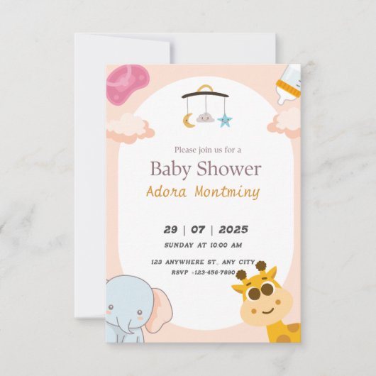 welkom uitnodiging wilde kleinen (Voorkant)