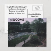 WELKOM Uw Vistors Briefkaart (Voorkant / Achterkant)