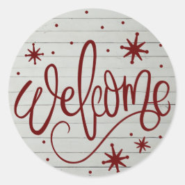 Welkom Vakantie Ronde Sticker