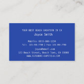 WELKOM! Vakantiewoningen in Seashell Blue & White  Visitekaartje (Achterkant)