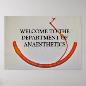 WELKOM VAN DE AFDELING VAN ANESTHETICA POSTER (Voorkant)