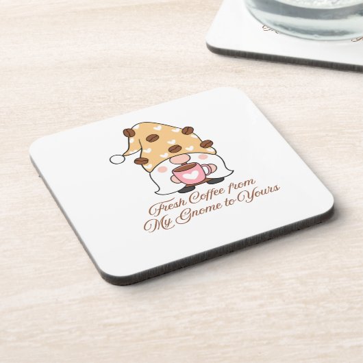 Welkom van Gnome op een drankje coaster set Bier Onderzetter (Linkerzijde)