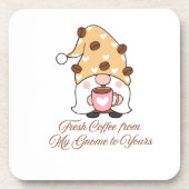 Welkom van Gnome op een drankje coaster set Bier Onderzetter (Voorkant)