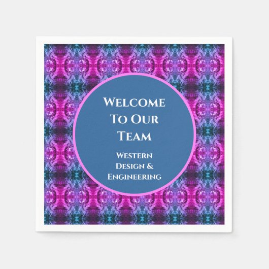 Welkom van werknemers Bright Kaleidoscope Business Servet (Voorkant)