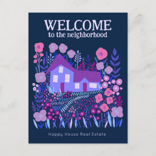 Welkom Vastgoed Marketing Boerderij Bloemen Briefkaart