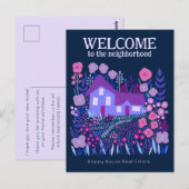 Welkom Vastgoed Marketing Boerderij Bloemen Briefkaart (Voorkant / Achterkant)