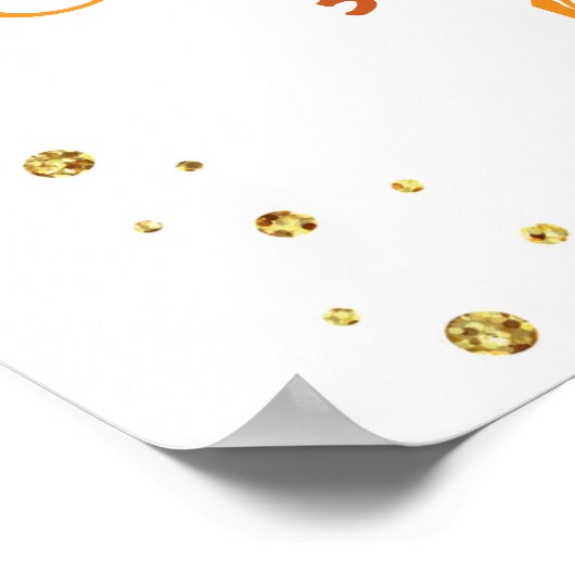 Welkom Verjaardag 3e Partij Poster Pompoen Drie (Hoek)