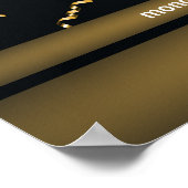 Welkom Verjaardag Uitnodiging bewerkbaar Poster (Hoek)