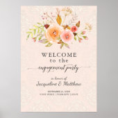 Welkom Verlovingsfeest Welkom Bord Sjabloon Poster (Voorkant)