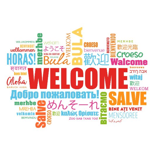 Welkom verschillende talen T-Shirt