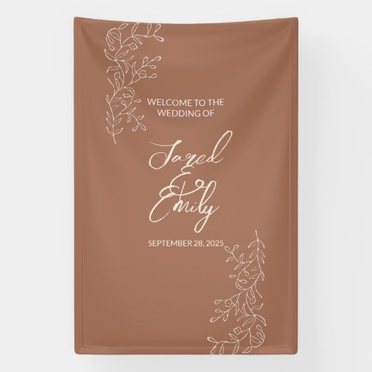 Welkom Verticale Banner van de bruiloft (Verticaal)