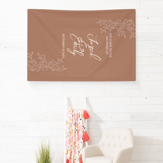 Welkom Verticale Banner van de bruiloft (Insitu)