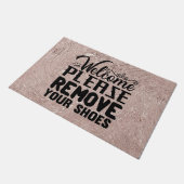 Welkom Verwijder schoenen Roos Gold Texture Doorma Deurmat (Schuin)