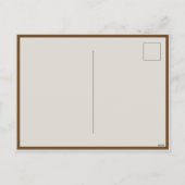 Welkom Victoriaans thuis in de schaduw van Brown Feestdagenkaart (Achterkant)