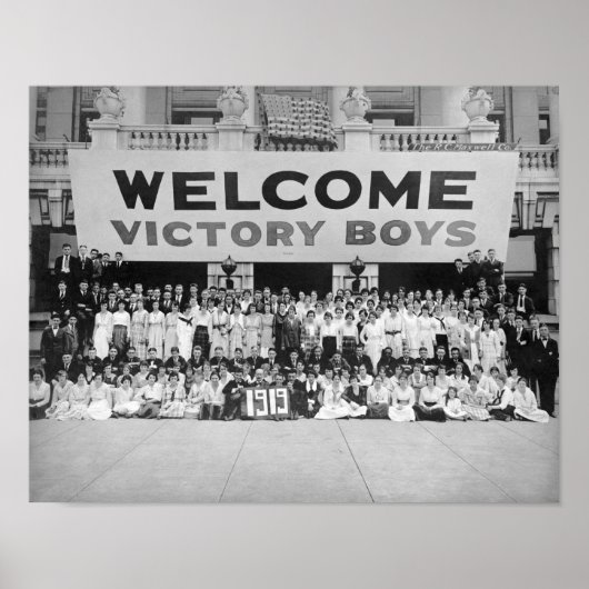 Welkom Victory Boys - WW1 Welkom thuis - 1919 Poster (Voorkant)