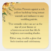 Welkom Vierkante Sticker (Voorkant)