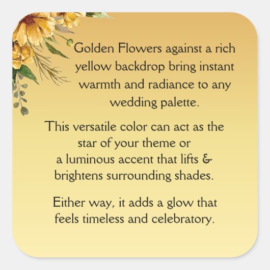 Welkom Vierkante Sticker (Voorkant)